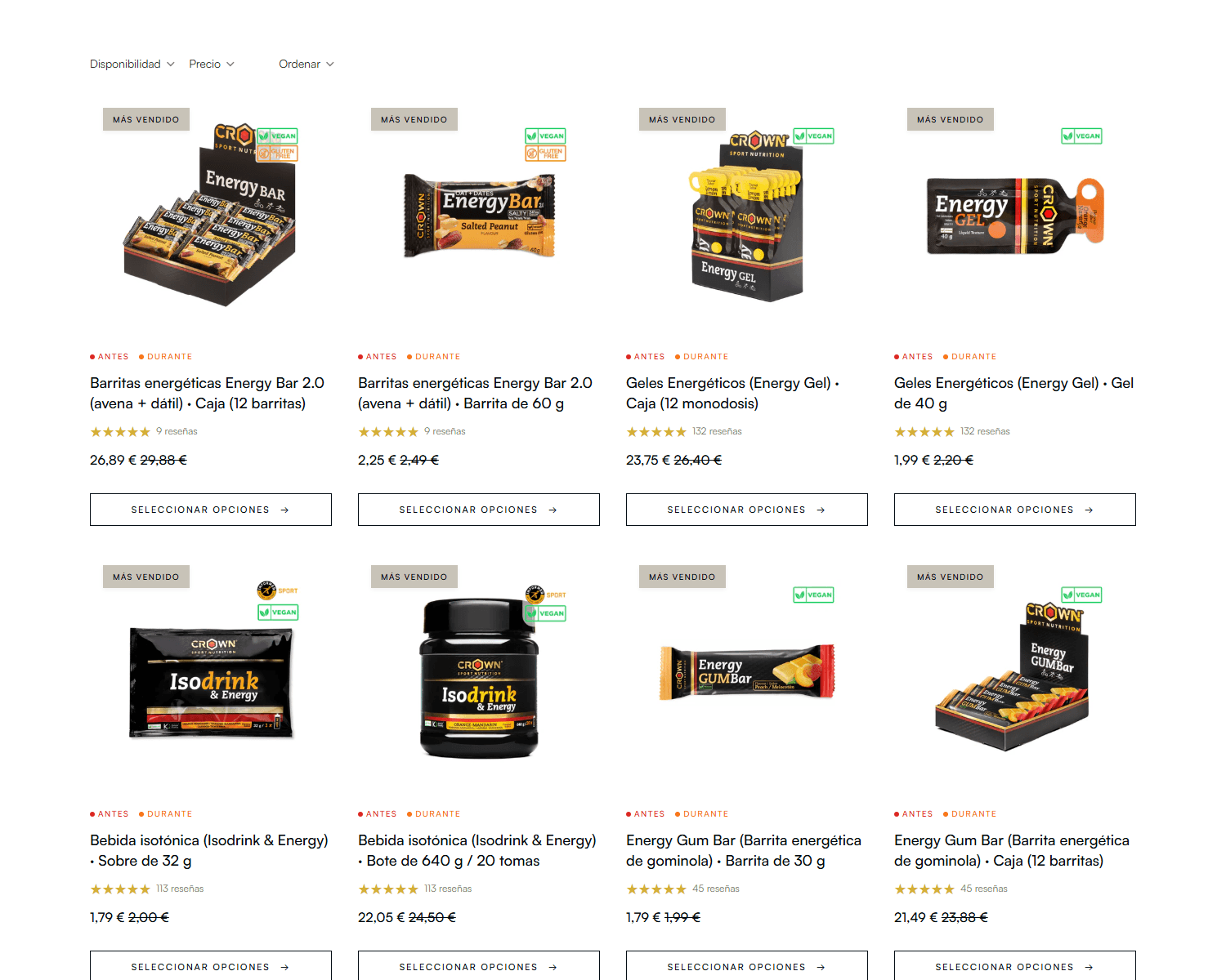 CROWN SPORT NUTRITION reto