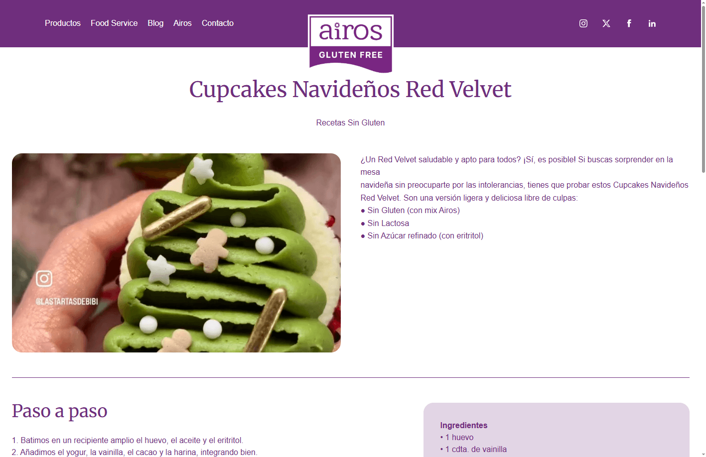 AIROS GLUTEN FREE solución principal