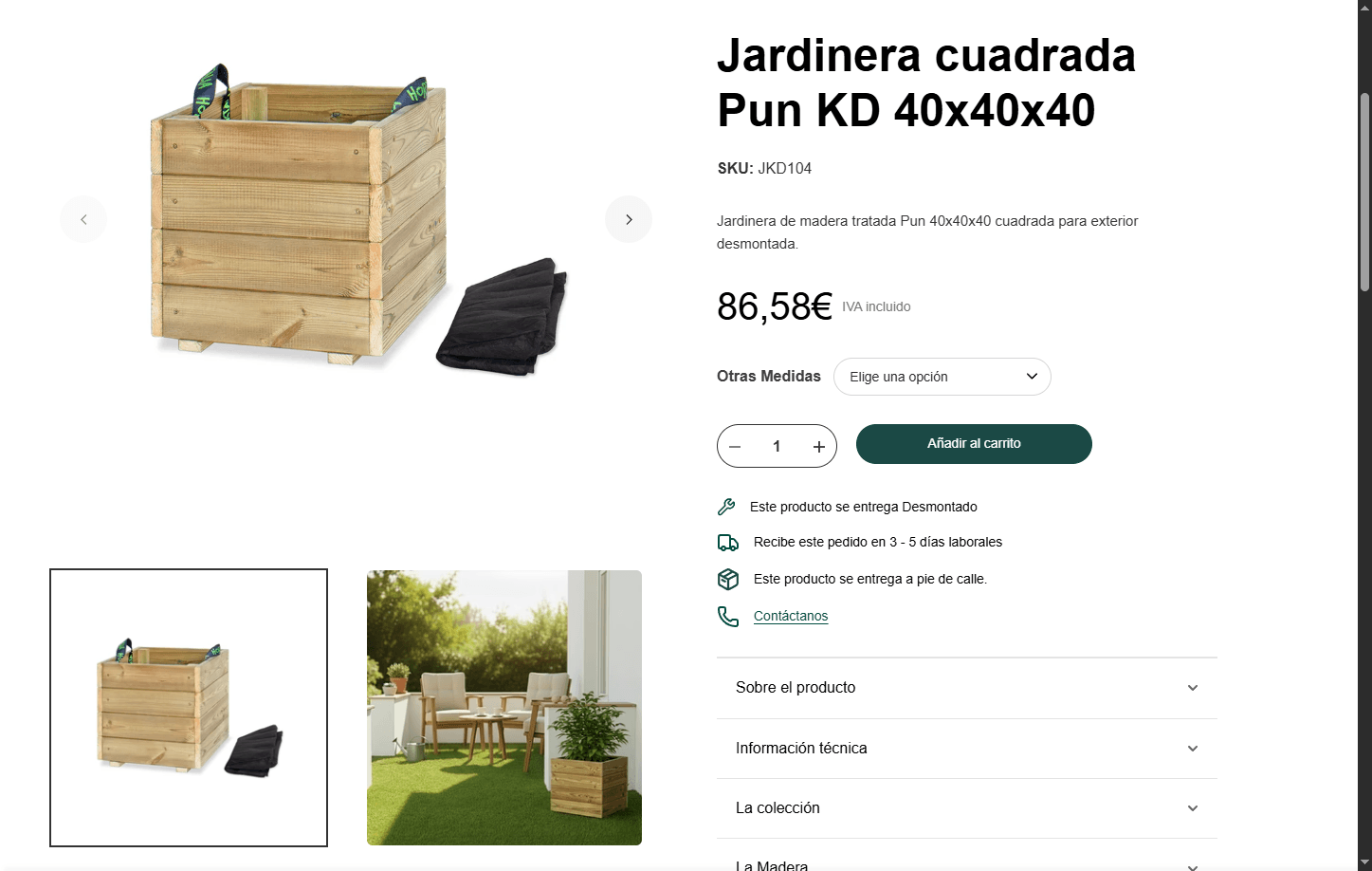 HORTALIA solución secundaria