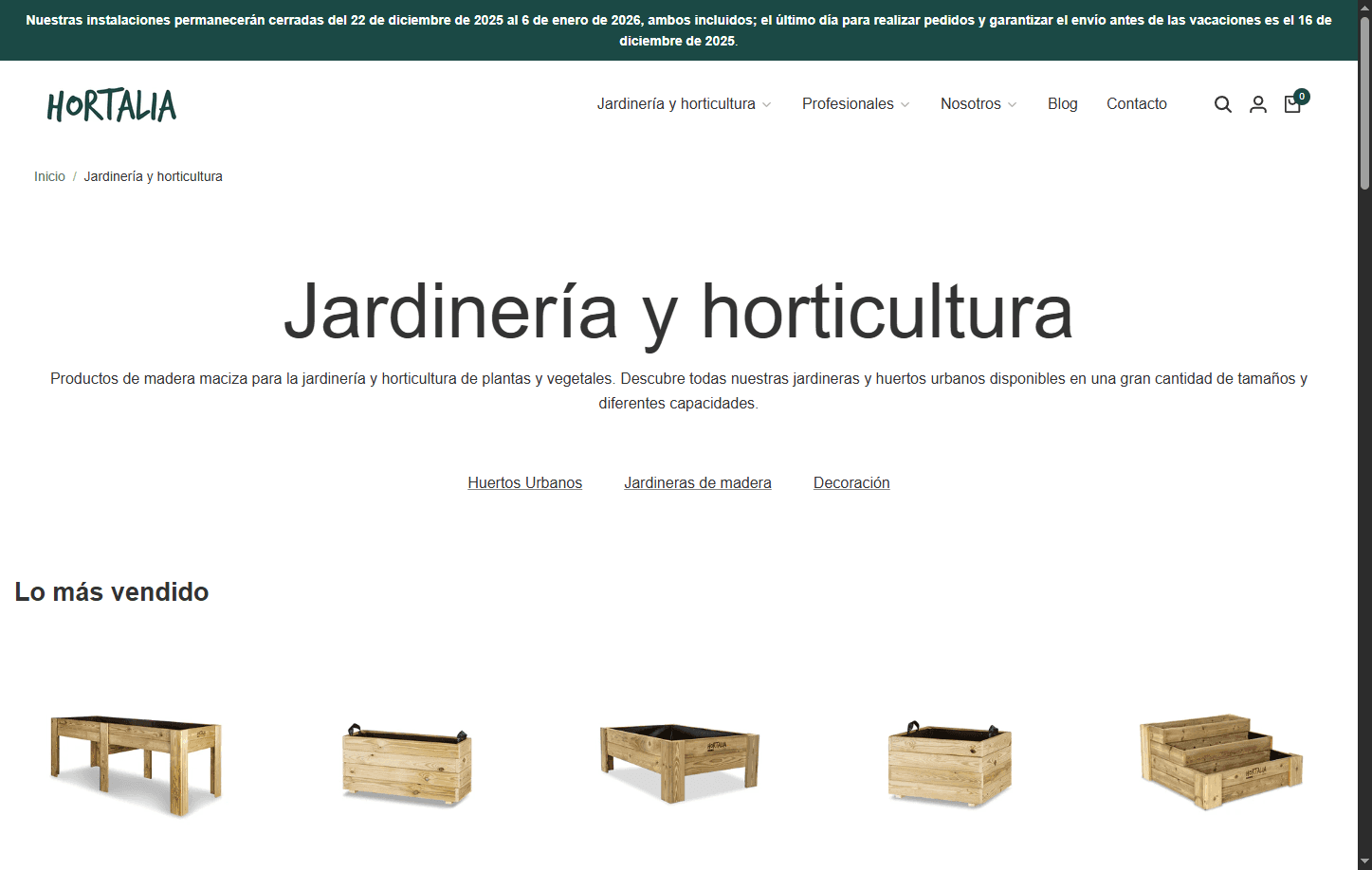 HORTALIA solución principal