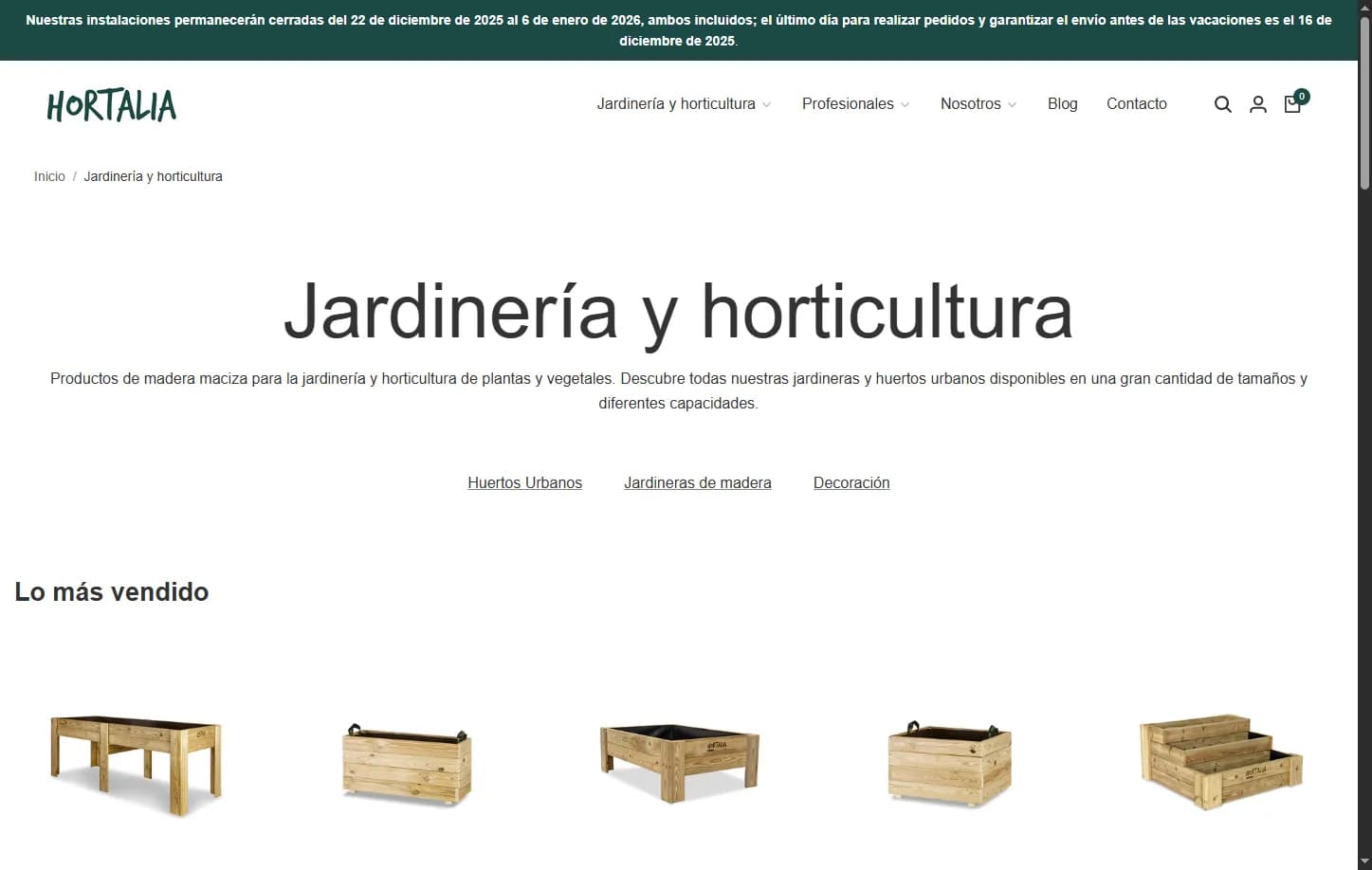 HORTALIA solución principal