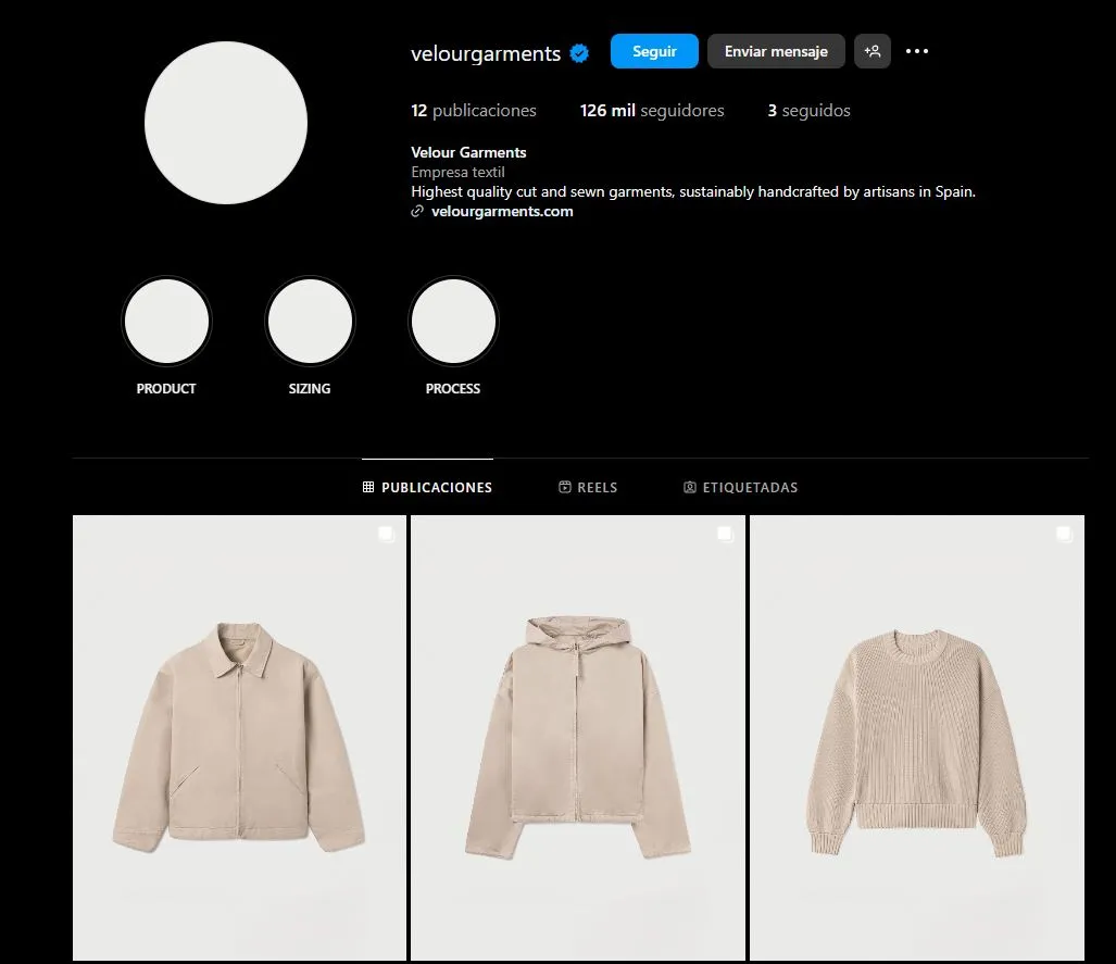 VELOUR GARMENTS reto