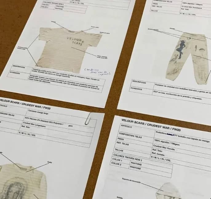 VELOUR GARMENTS solución secundaria